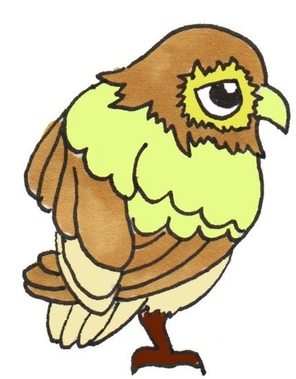 鹰的简笔画怎么画 鹰的简笔画图片