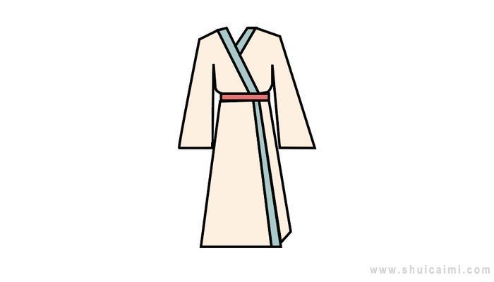 古装衣服简笔画怎么画 古装衣服简笔画步骤