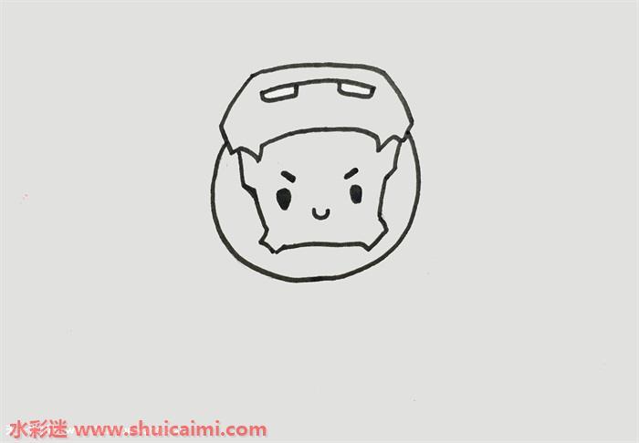 钢铁侠全身怎么画 钢铁侠全身简笔画简单又漂亮彩色