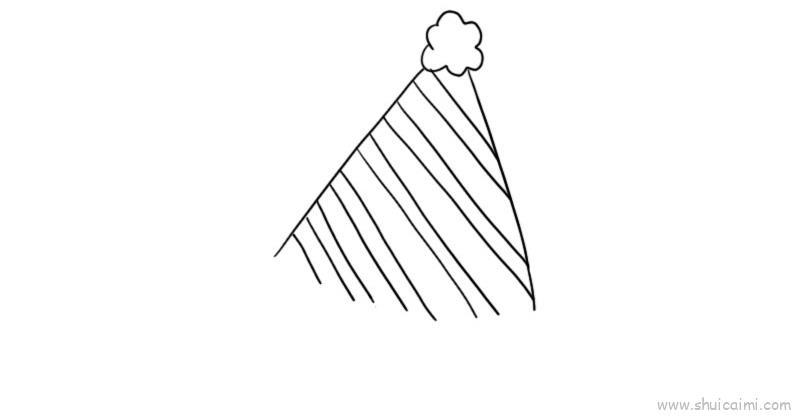 圣诞帽儿童画怎么画 圣诞帽简笔画简单