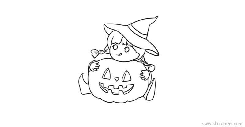 南瓜小孩儿童画怎么画 南瓜小孩简笔画简单