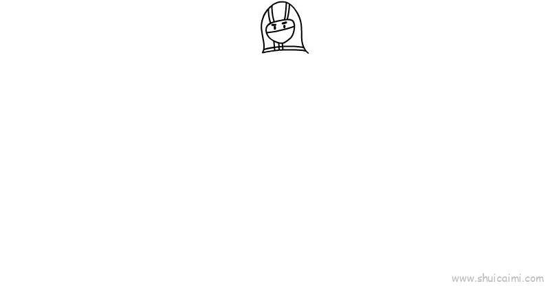 穿防护衣服儿童画怎么画 穿防护衣服简笔画简单