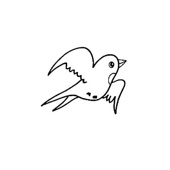 小燕子的简笔画图片大全 小燕子的简笔画图片大全大图