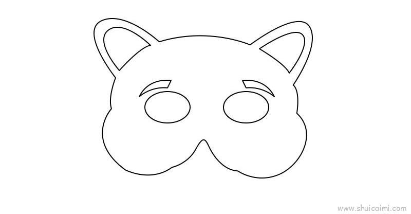 面具儿童画怎么画 面具简笔画步骤