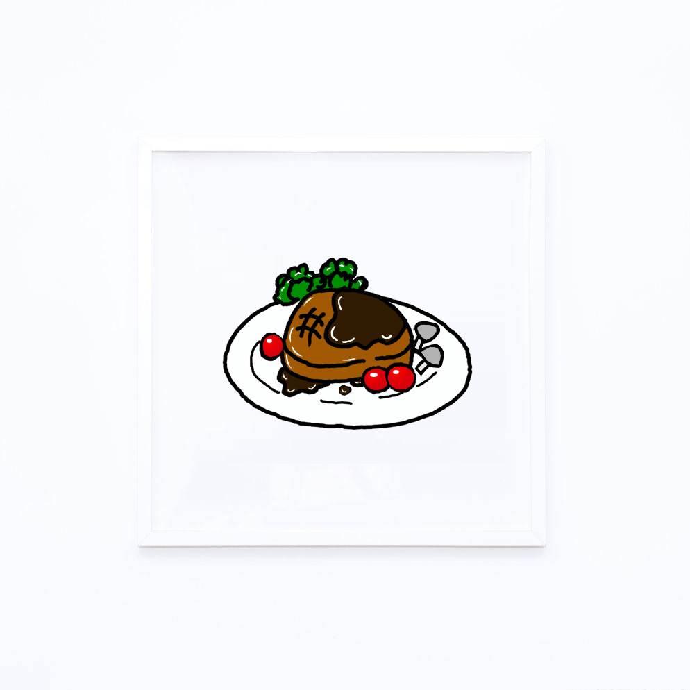 牛排简笔画 牛排简笔画彩色
