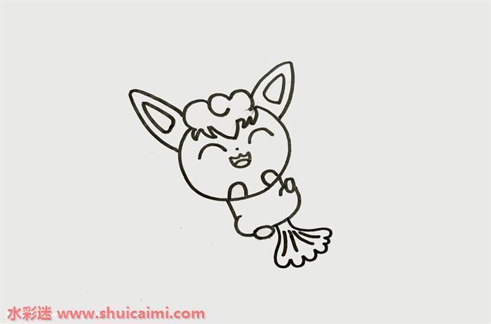 六尾怎么画 六尾简笔画简单又漂亮