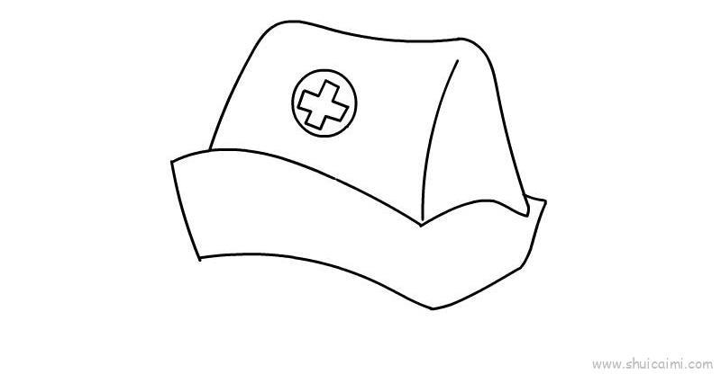 护士帽儿童画怎么画 护士帽简笔画简单