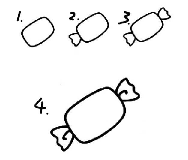 糖果的简笔画图片大全 糖果的简笔画图片大全可爱