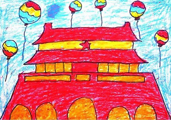 天安城门图片简笔画 天安城门图片简笔画涂色