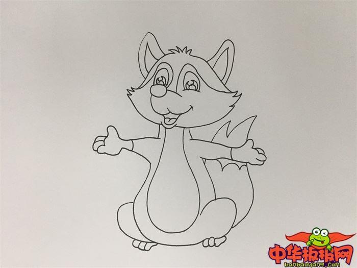 超萌小狐狸彩色怎么画 超萌小狐狸彩色简笔画彩色