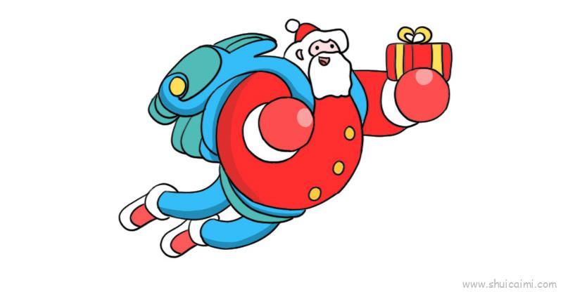 圣诞老人礼物儿童画怎么画 圣诞老人礼物简笔画简单又好看