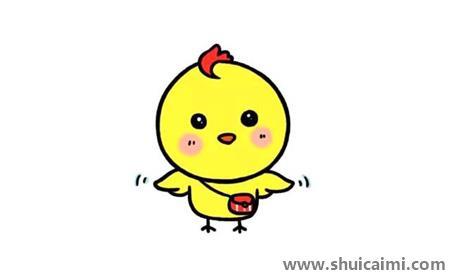 可爱的小鸡儿童简笔画