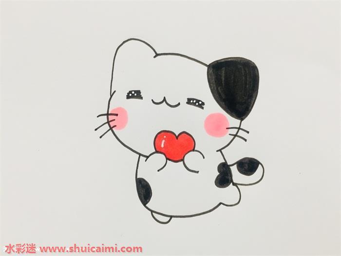 可爱小猫咪怎么画 可爱小猫咪简笔画简单又漂亮彩色