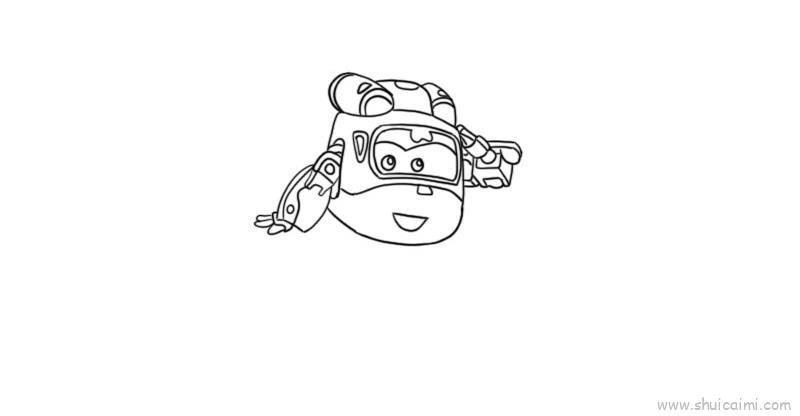 超级飞侠儿童画怎么画 超级飞侠简笔画画法