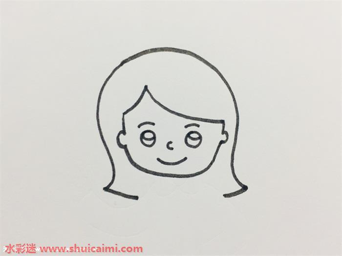 长发老师怎么画 长发老师简笔画漂亮彩色