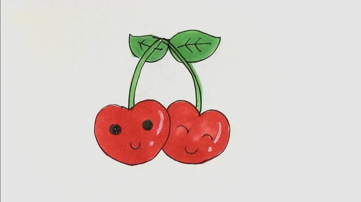 樱桃简笔画图片大全 樱桃简笔画图片大全带颜色
