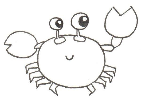 螃蟹的简笔画怎么画 螃蟹的简笔画好看