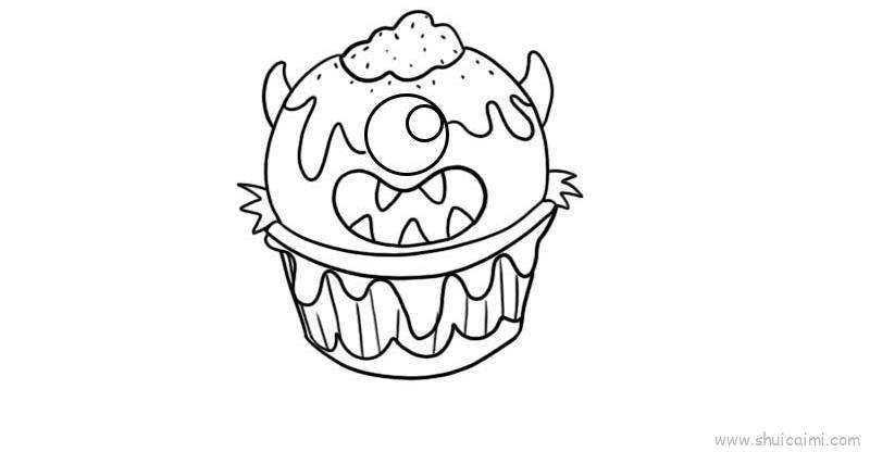 鬼怪冰淇淋儿童画怎么画 鬼怪冰淇淋简笔画简单