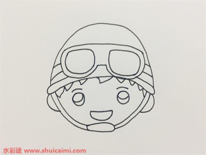 解放军怎么画 解放军简笔画步骤图