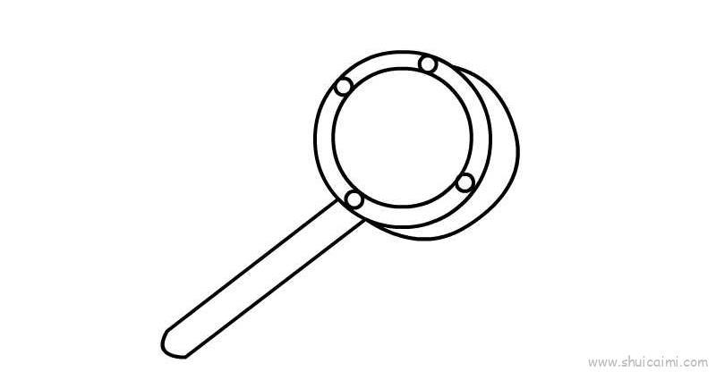 卡通拨浪鼓儿童简笔画教学步骤