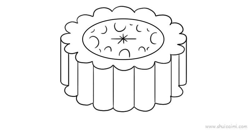 月饼儿童画怎么画 月饼简笔画图片大全