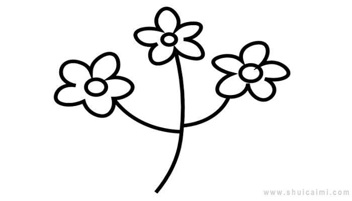 丁香花简笔画怎么画 丁香花简笔画顺序