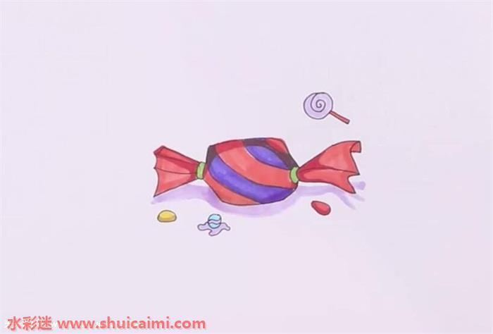 万圣节糖果怎么画 万圣节糖果简笔画简单易画彩色