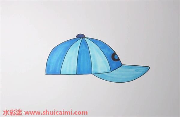 鸭舌帽怎么画 鸭舌帽简笔画简单易画彩色