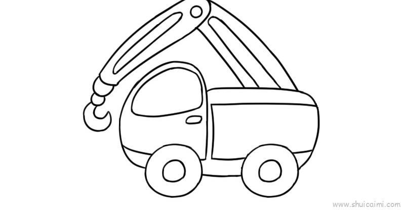 塔吊儿童画怎么画 塔吊简笔画步骤