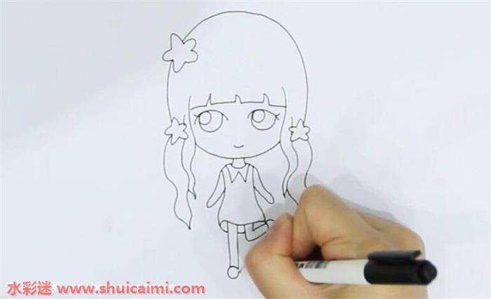 马尾女孩简笔画怎么画？马尾女孩简笔画的详细步骤教程