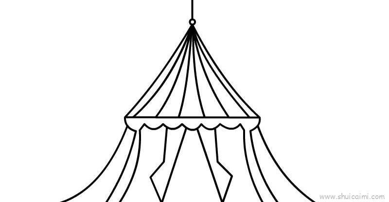 马戏团儿童画怎么画 马戏团简笔画画法