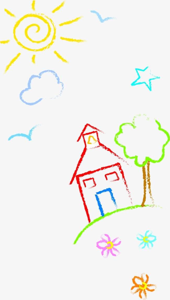 天空简笔画图片大全 天空简笔画图片大全彩色卡通图片