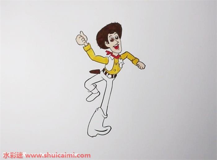 玩具总动员胡迪怎么画 玩具总动员胡迪简笔画简单易画彩色