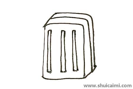 行李箱儿童简笔画