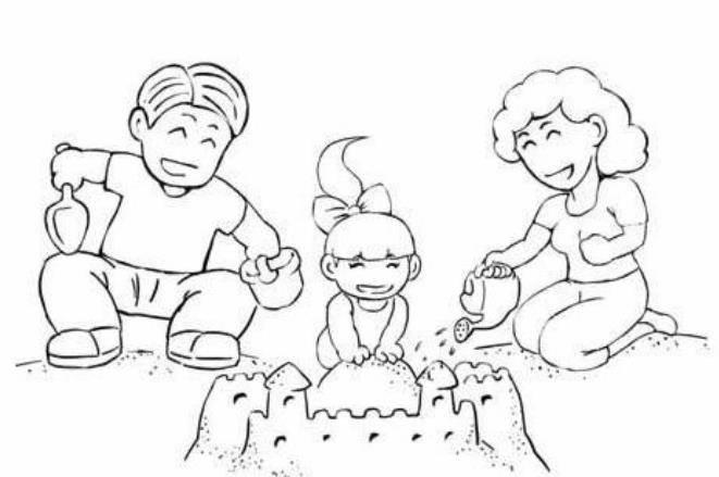 一家三口简笔画 一家三口简笔画图片