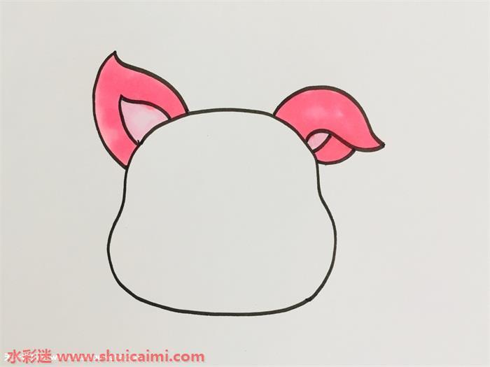 猪耳朵怎么画 猪耳朵简笔画彩色