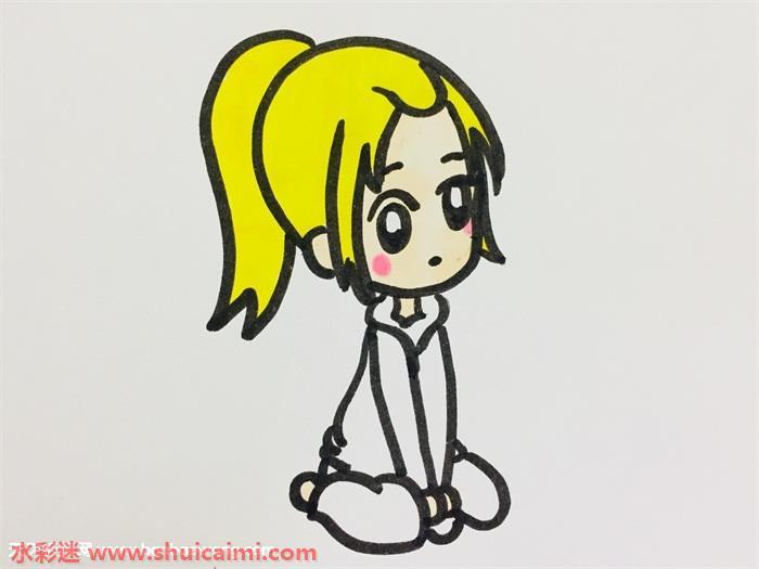 马尾女生侧面怎么画 马尾女生侧面简笔画画法