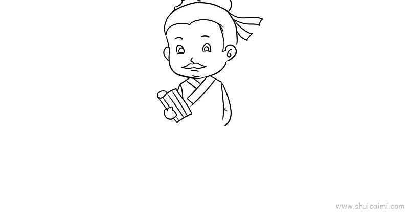 古代人物儿童画怎么画 古代人物简笔画简单