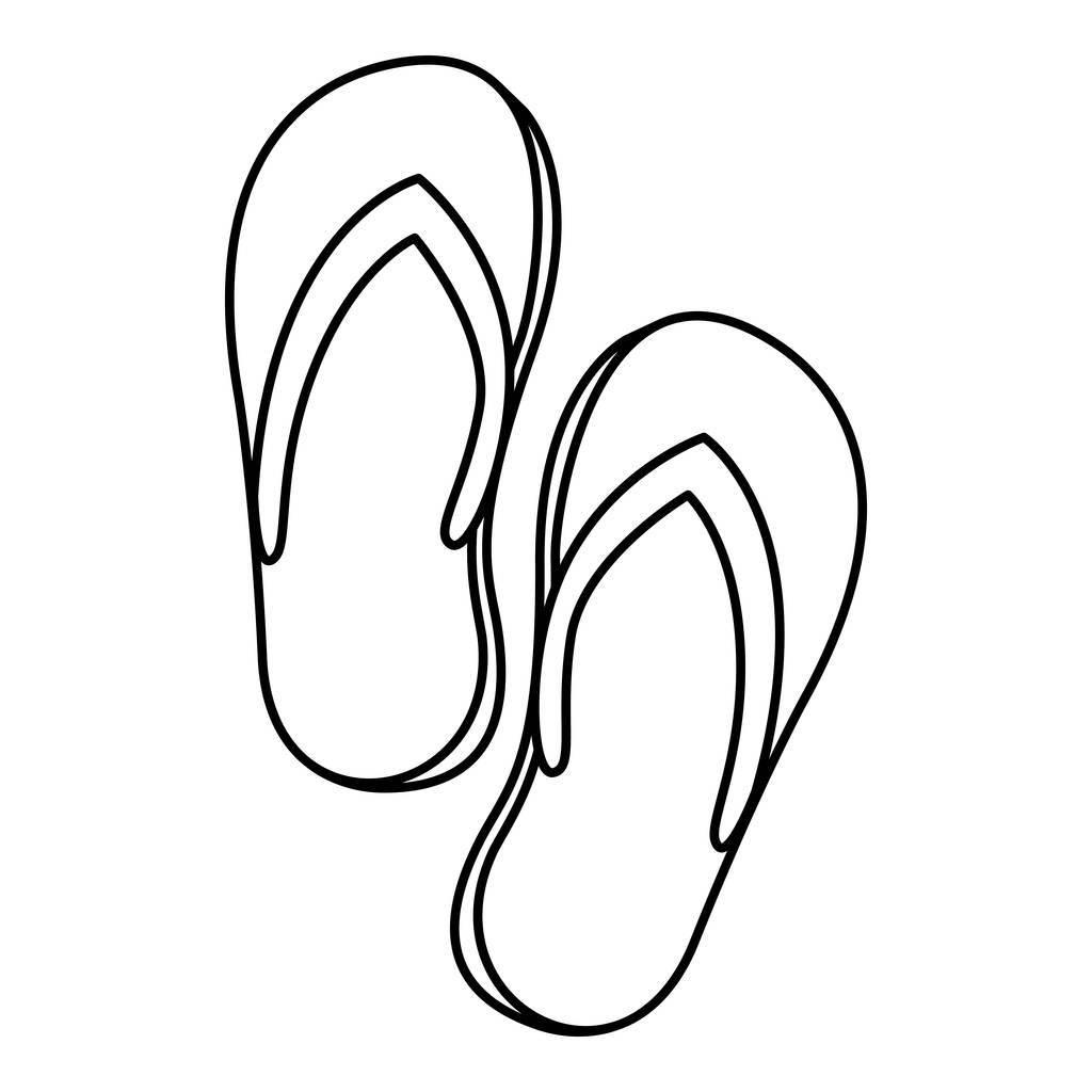 拖鞋简笔画 拖鞋简笔画图片大全儿童