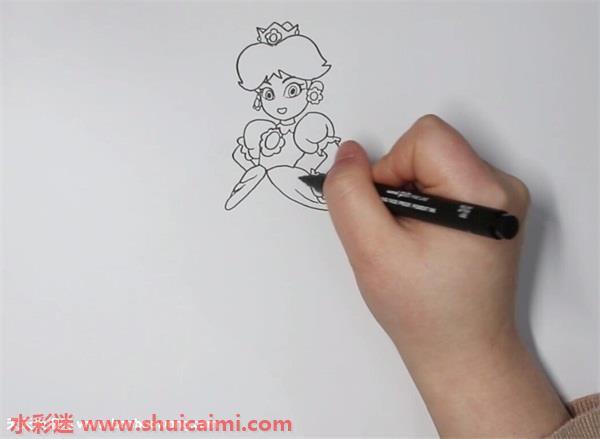 黛西公主怎么画 黛西公主简笔画图片大全彩色