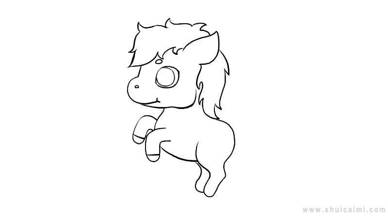 马简笔画怎么画 马简笔画好看