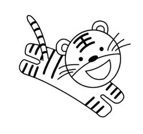 虎简笔画图片大全 虎简笔画图片大全可爱
