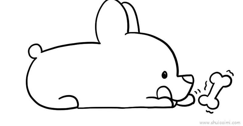 柯基儿童画怎么画 柯基简笔画顺序