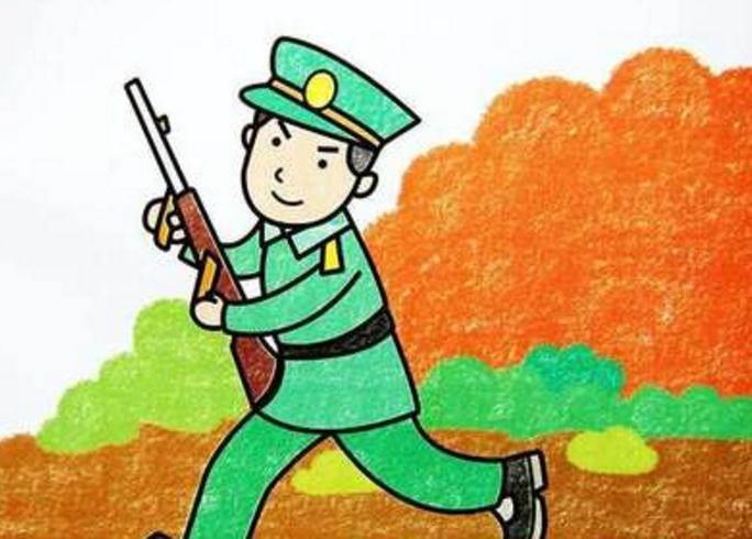 红军简笔画 红军简笔画简单又漂亮