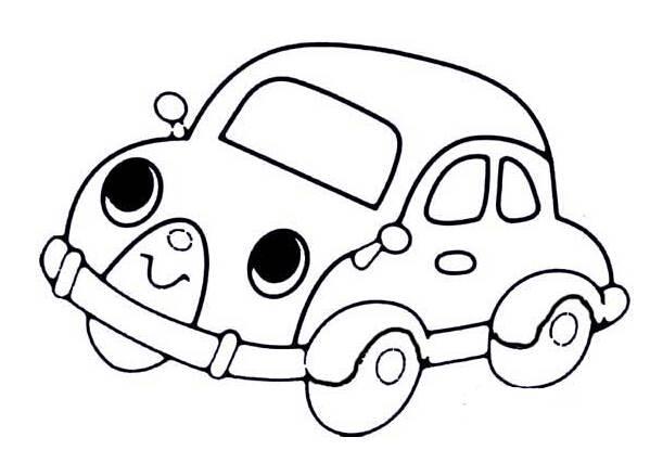 简笔画小汽车 简笔画小汽车的画法最简单