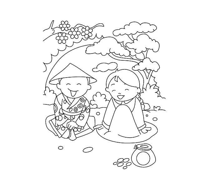 溺水简笔画 小孩溺水简笔画