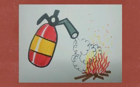 灭火器简笔画 灭火器简笔画彩色