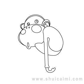 猴子彩色简笔画怎么画 猴子彩色简笔画画法
