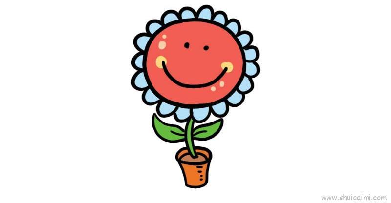 儿童花朵儿童画怎么画 儿童花朵简笔画简单