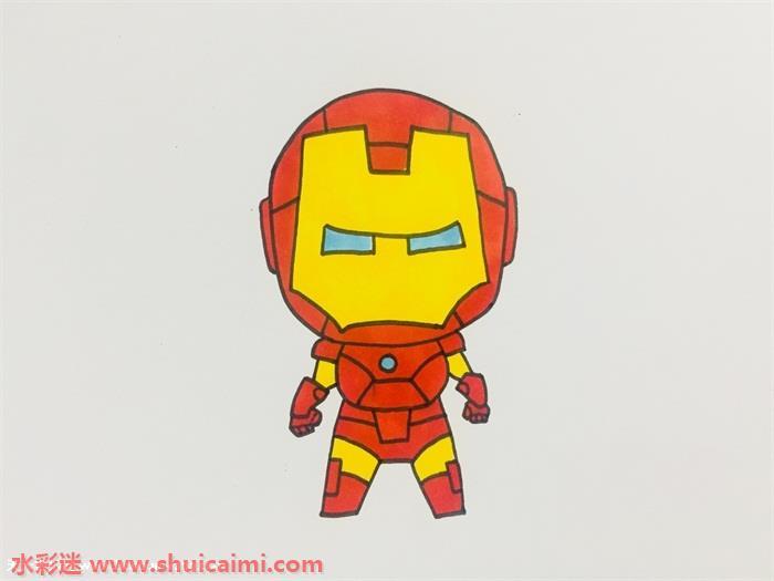 钢铁侠全身怎么画 钢铁侠全身简笔画步骤图